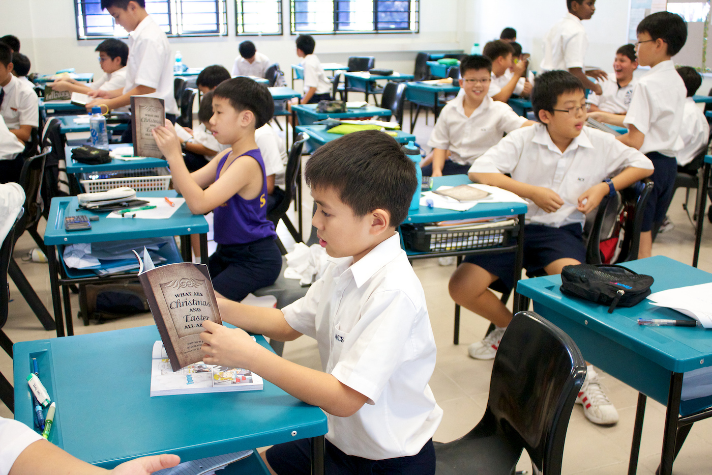 Giveaway in school