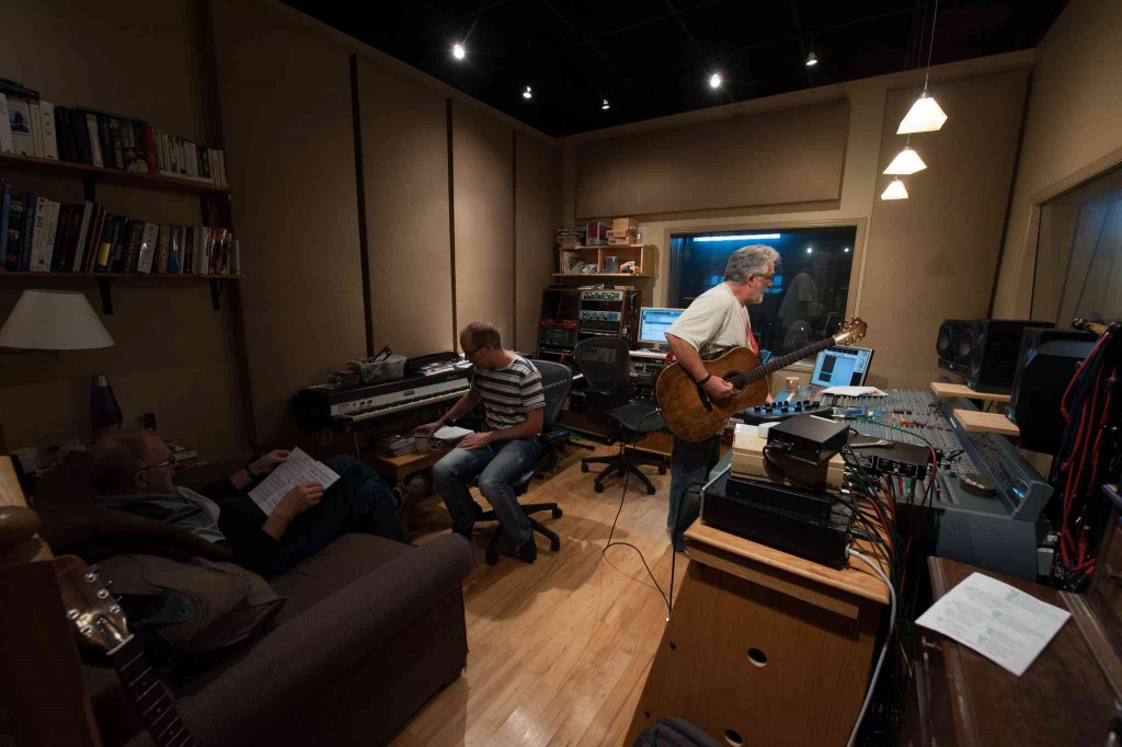 James, Allan, and Roy at work.