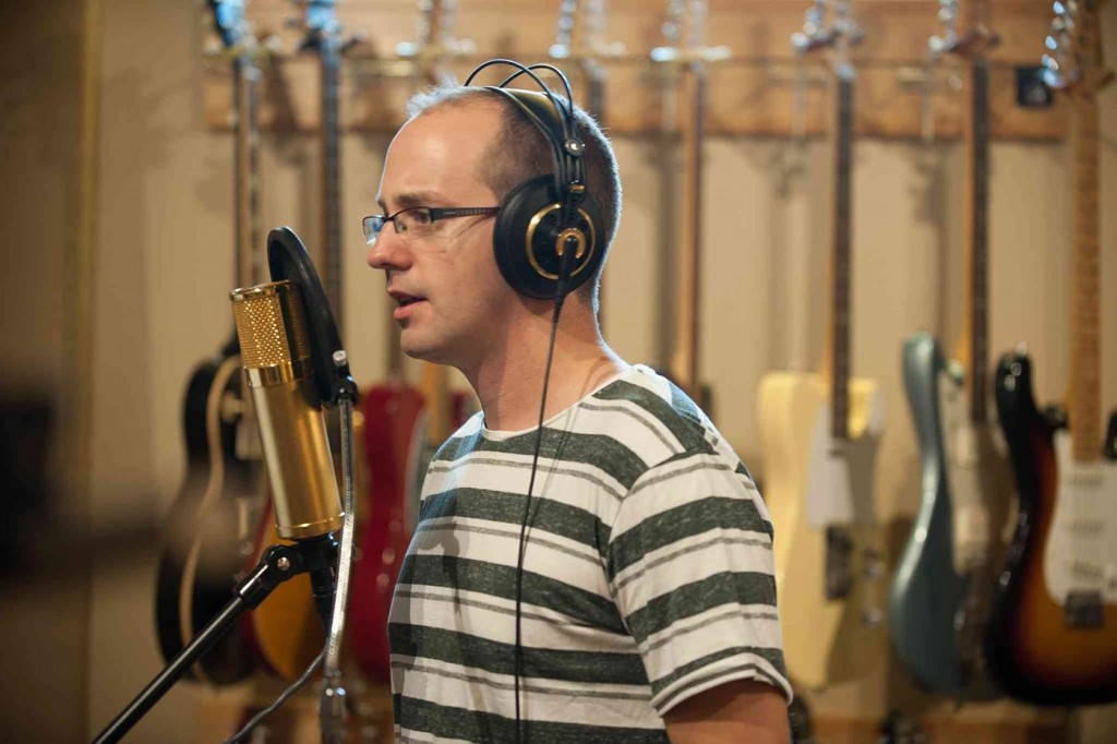Allan sings vocal part for bed track.